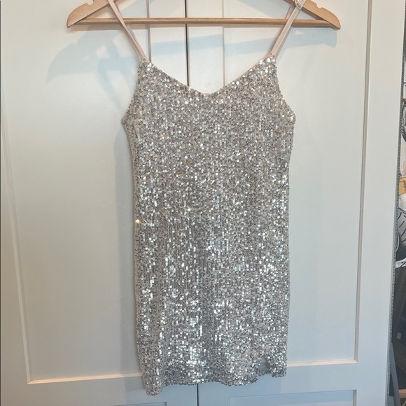 art class Dresses & Skirts - Art Class Silver Sequin Dress S